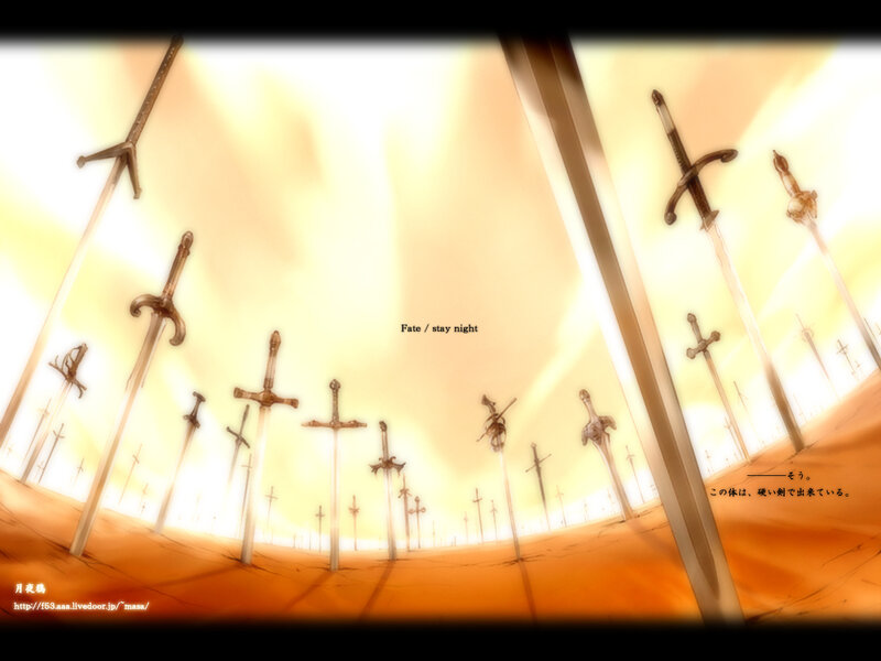 Swords in a golden field