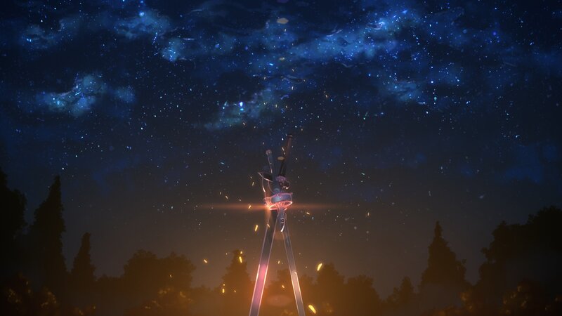 Swords in Night Sky