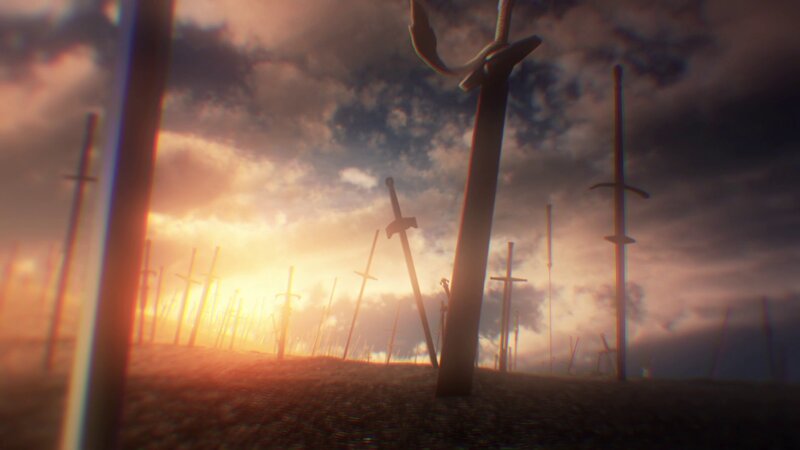 Swords in the Ground — Orange, Dramatic