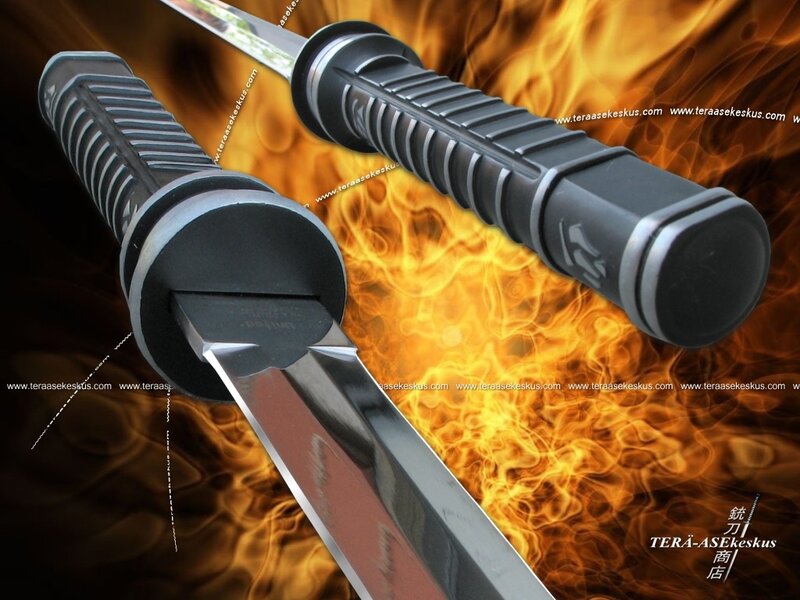 swords with flame background