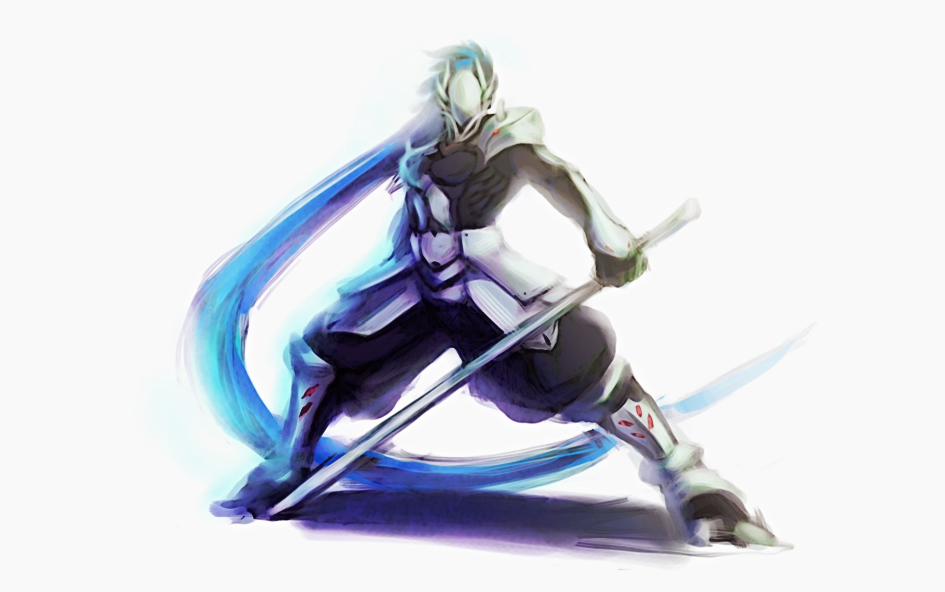 swordsman in dynamic pose