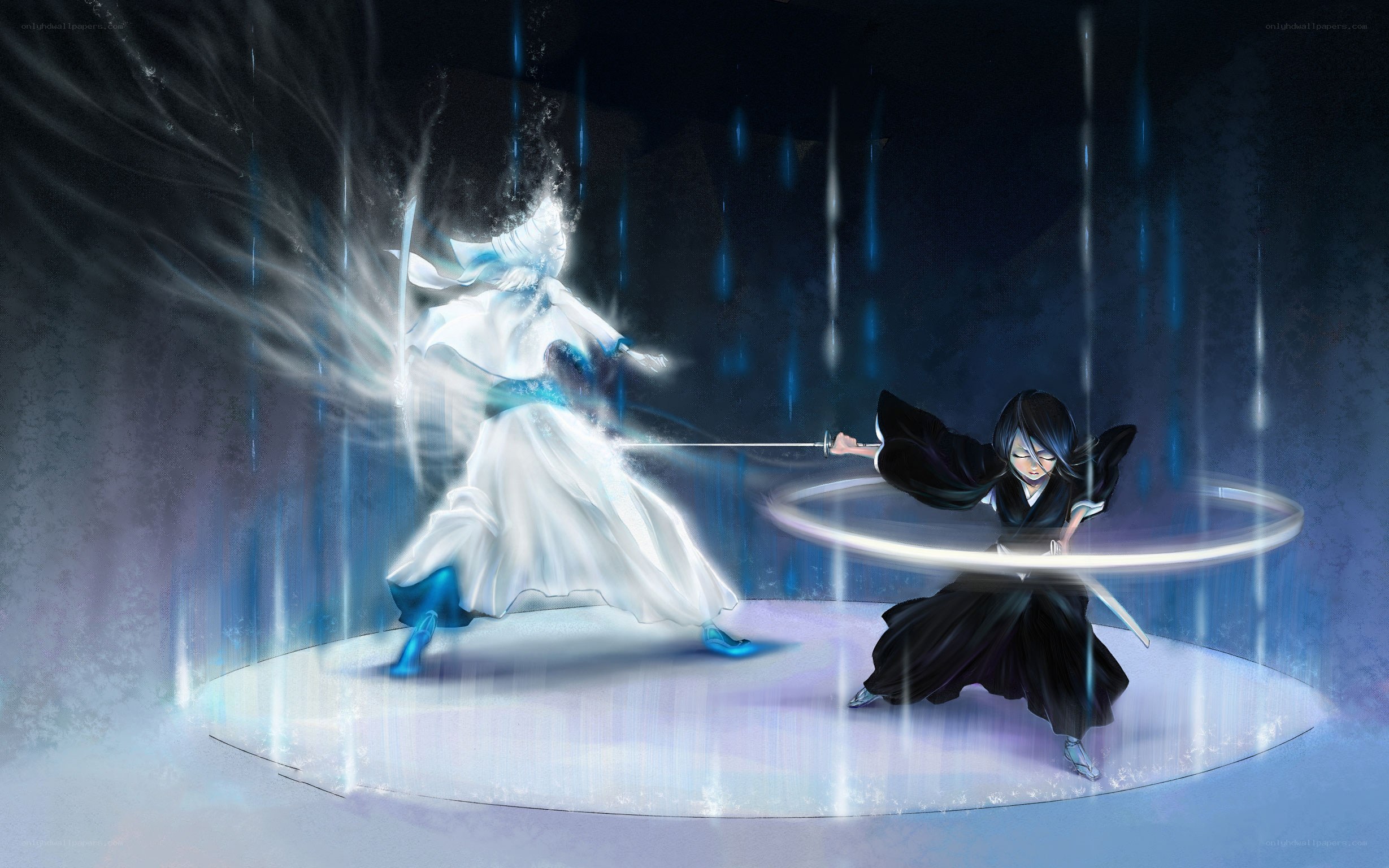 Swordsmen in a mystical duel
