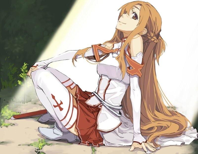 swordswoman in sunlight
