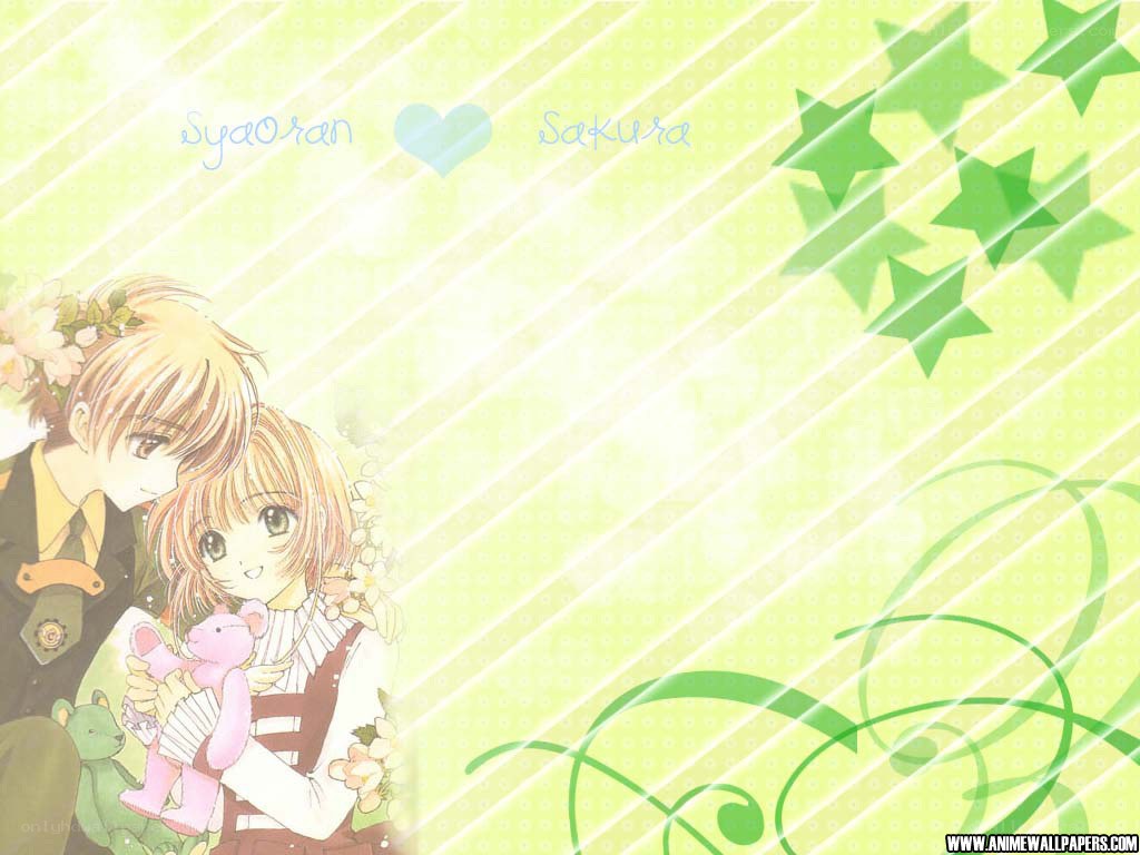 Syaoran and Sakura anime wallpaper