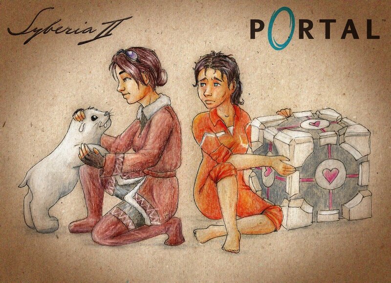Syberia II and Portal art