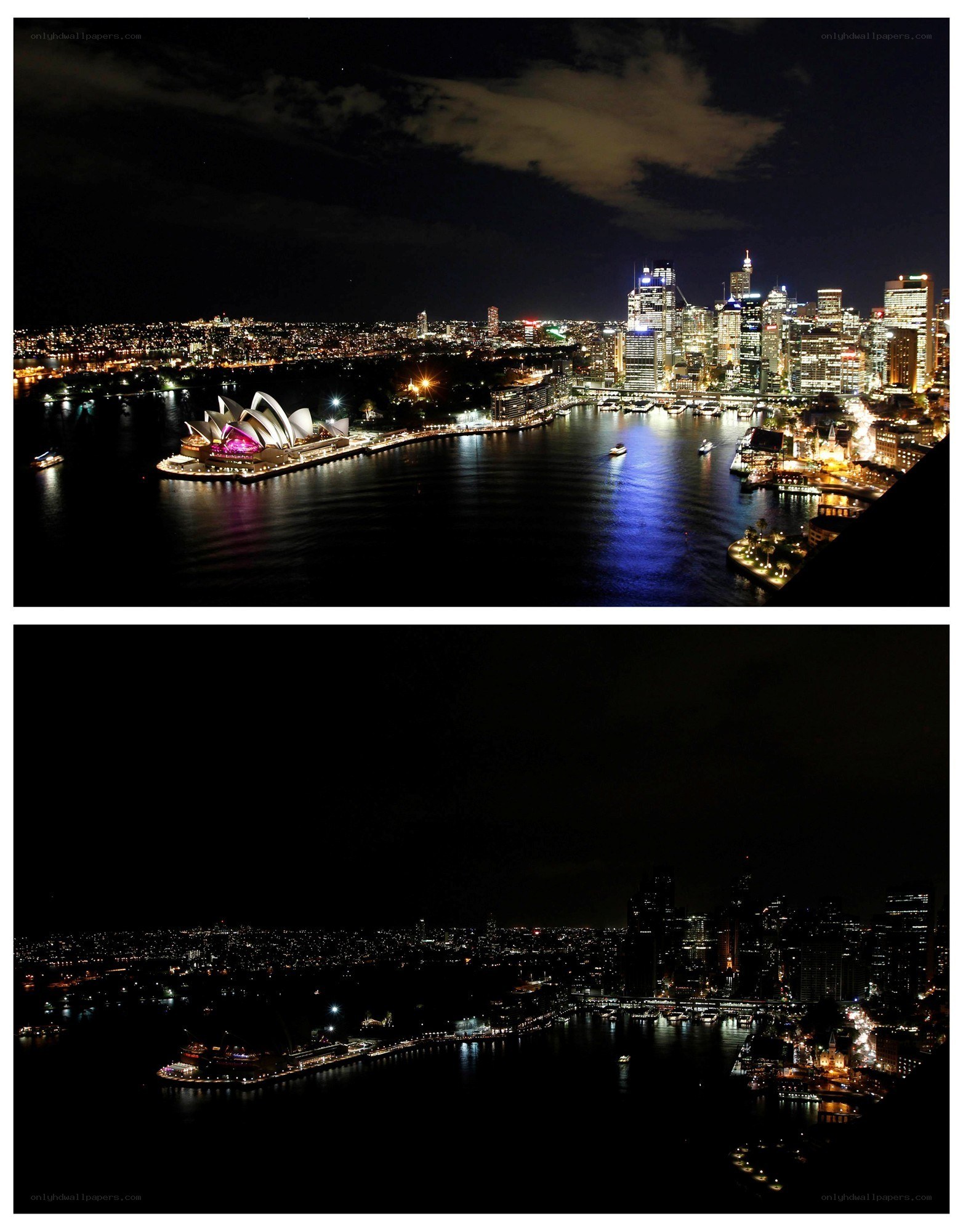 Sydney at night skyline