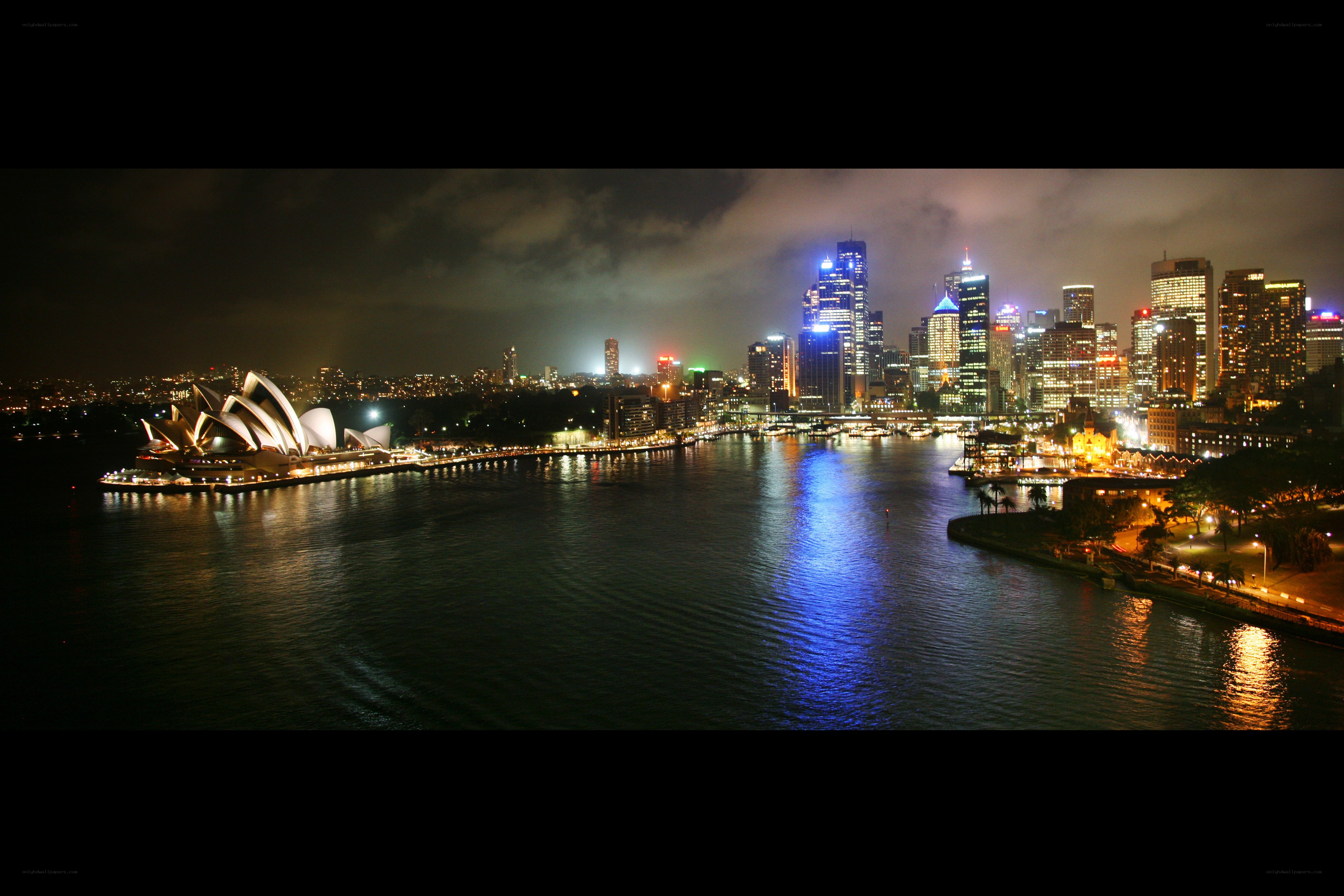 Sydney at night skyline