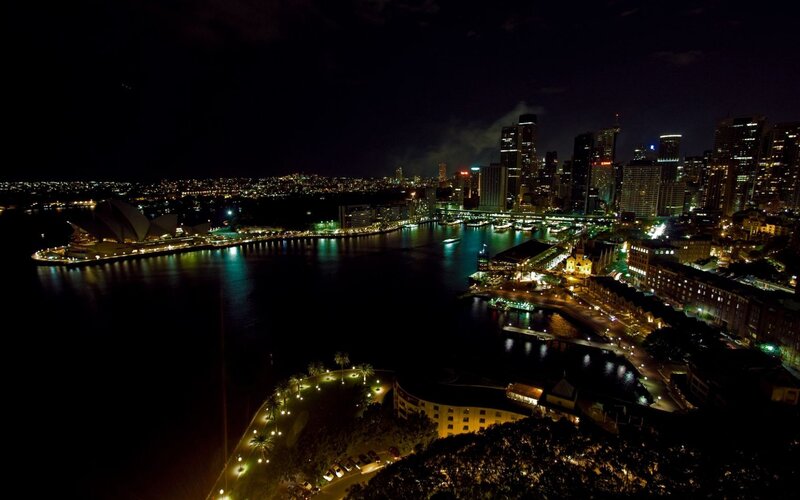 Sydney at night skyline