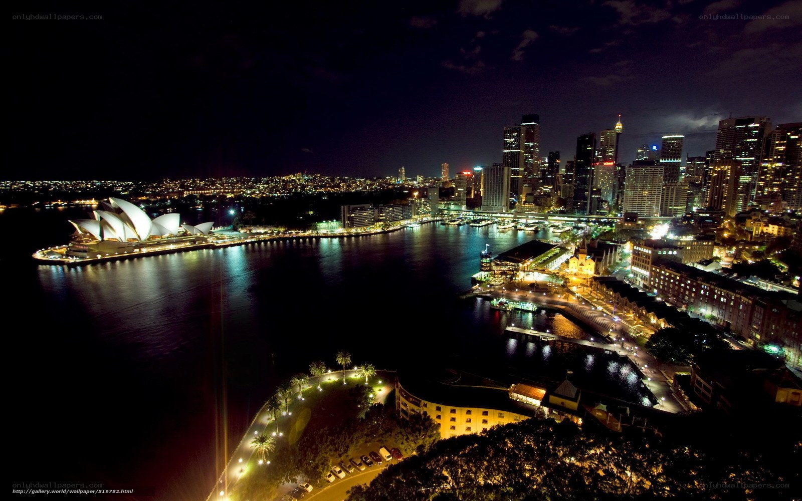 Sydney at night skyline