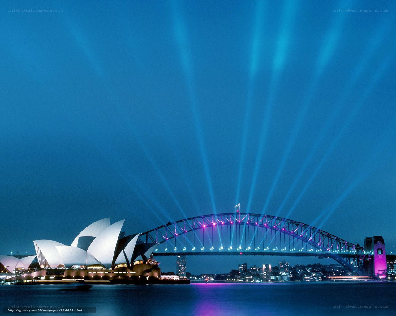 Sydney at Night with Lights