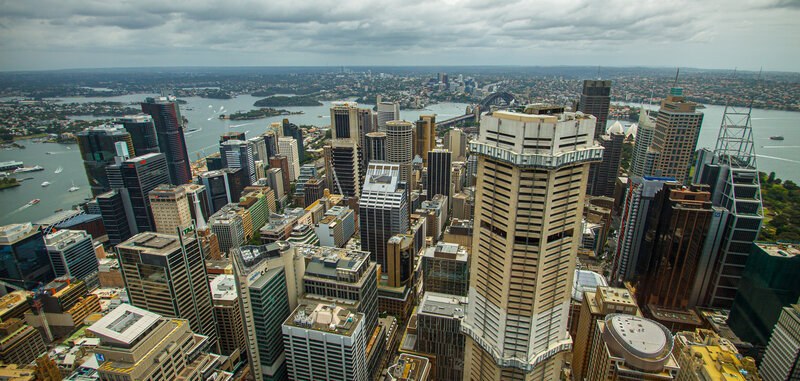 Sydney City Skyline — Gray