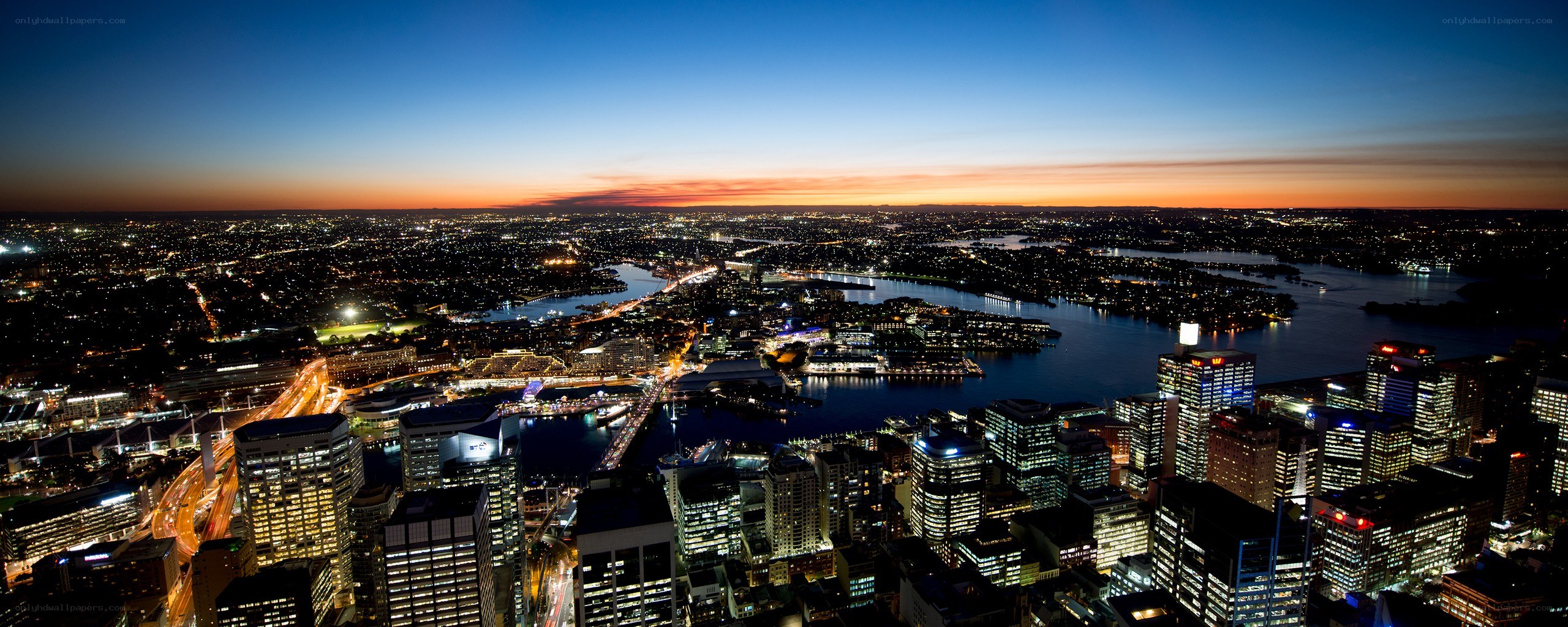 Sydney cityscape at dusk