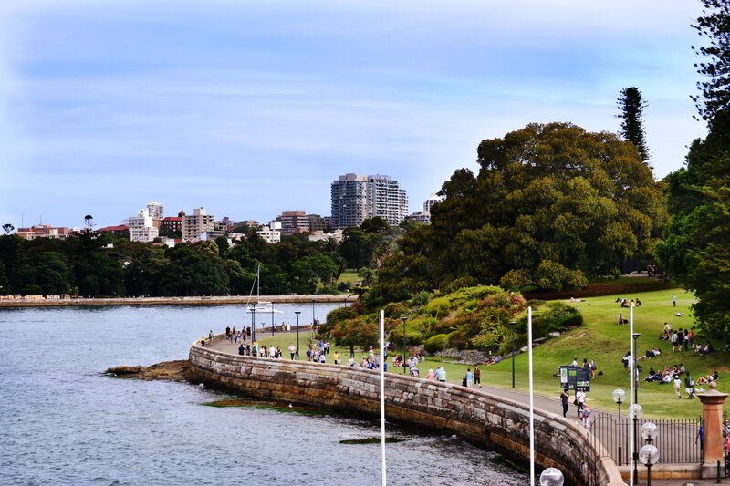 Sydney harbor park view