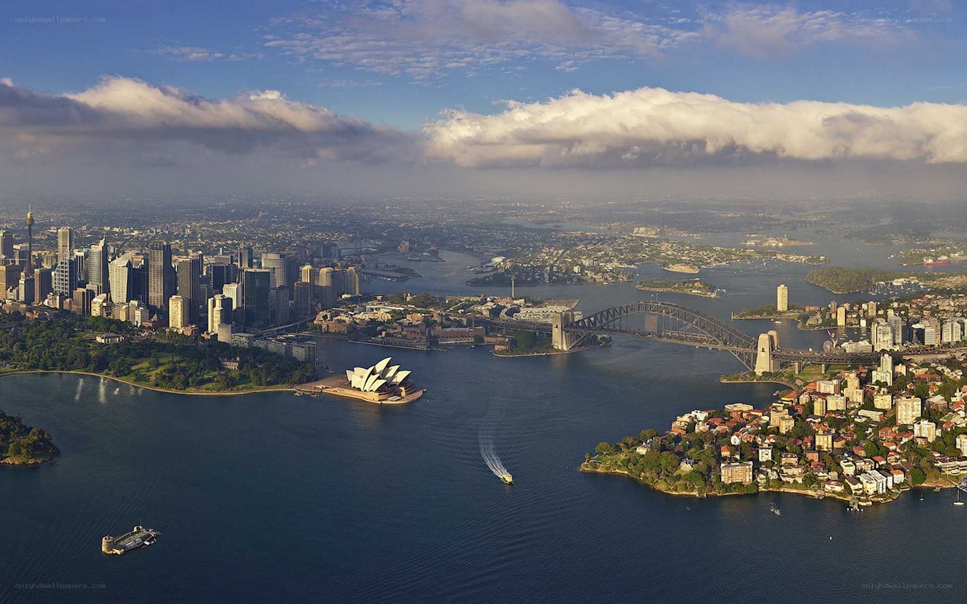 Sydney Harbour aerial view