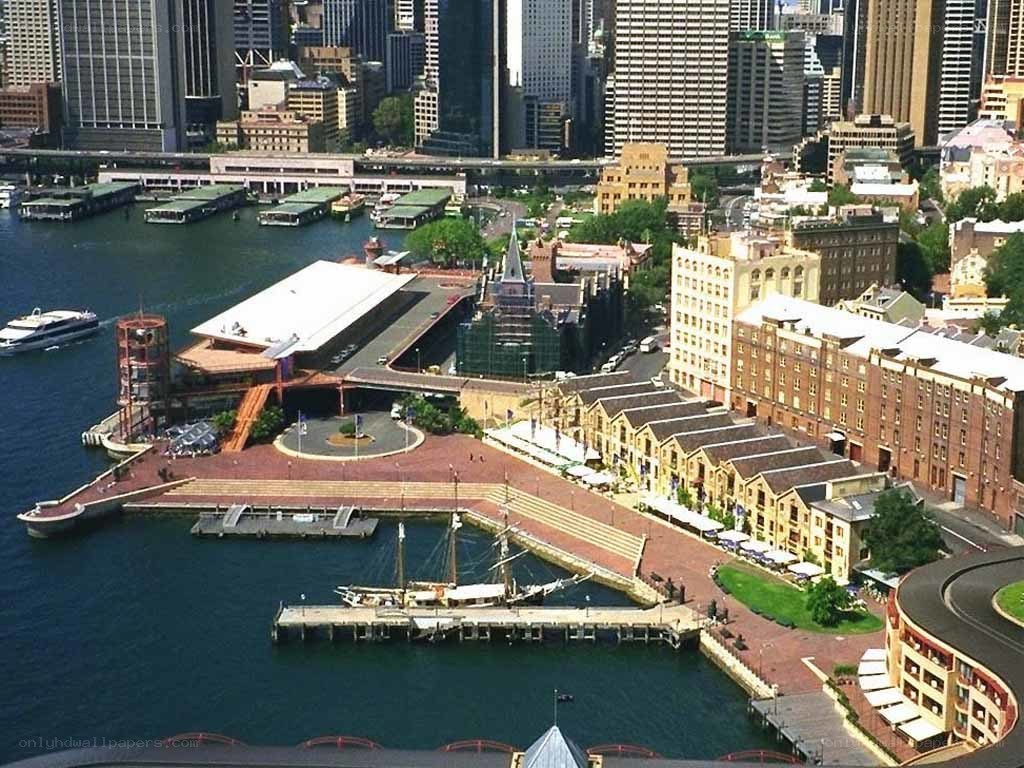 Sydney Harbour aerial view