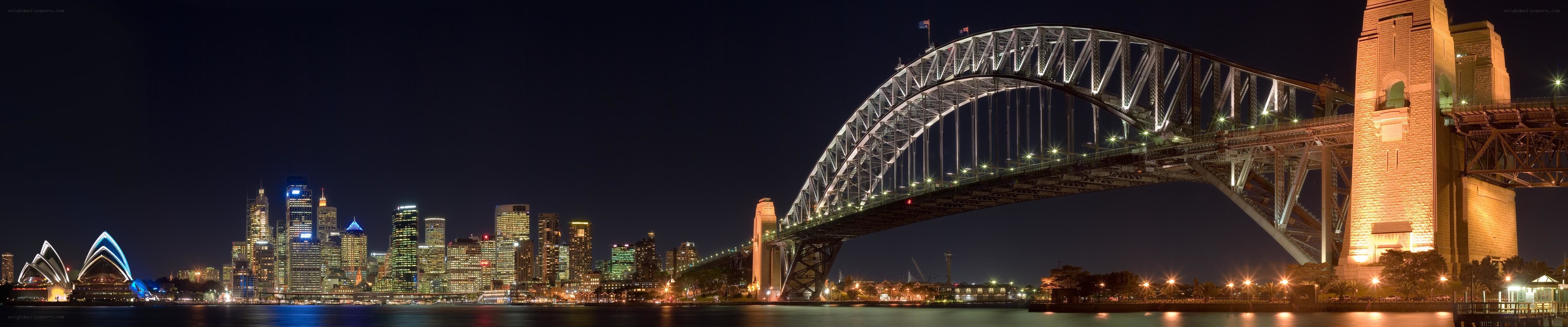 Sydney Harbour at night