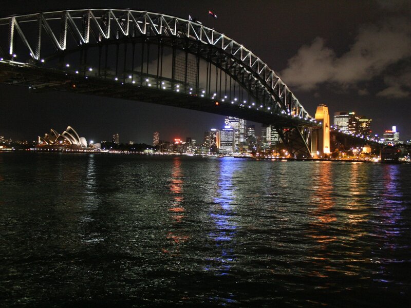 Sydney Harbour at night