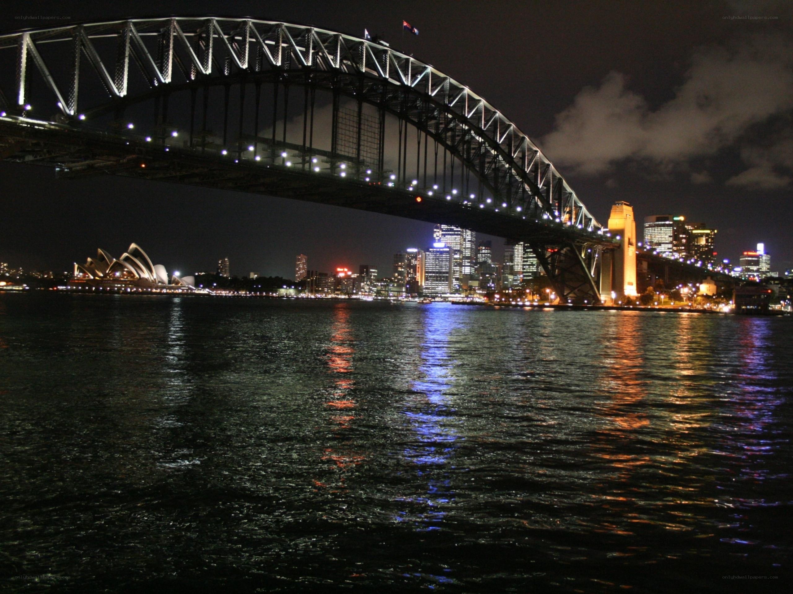 Sydney Harbour at night