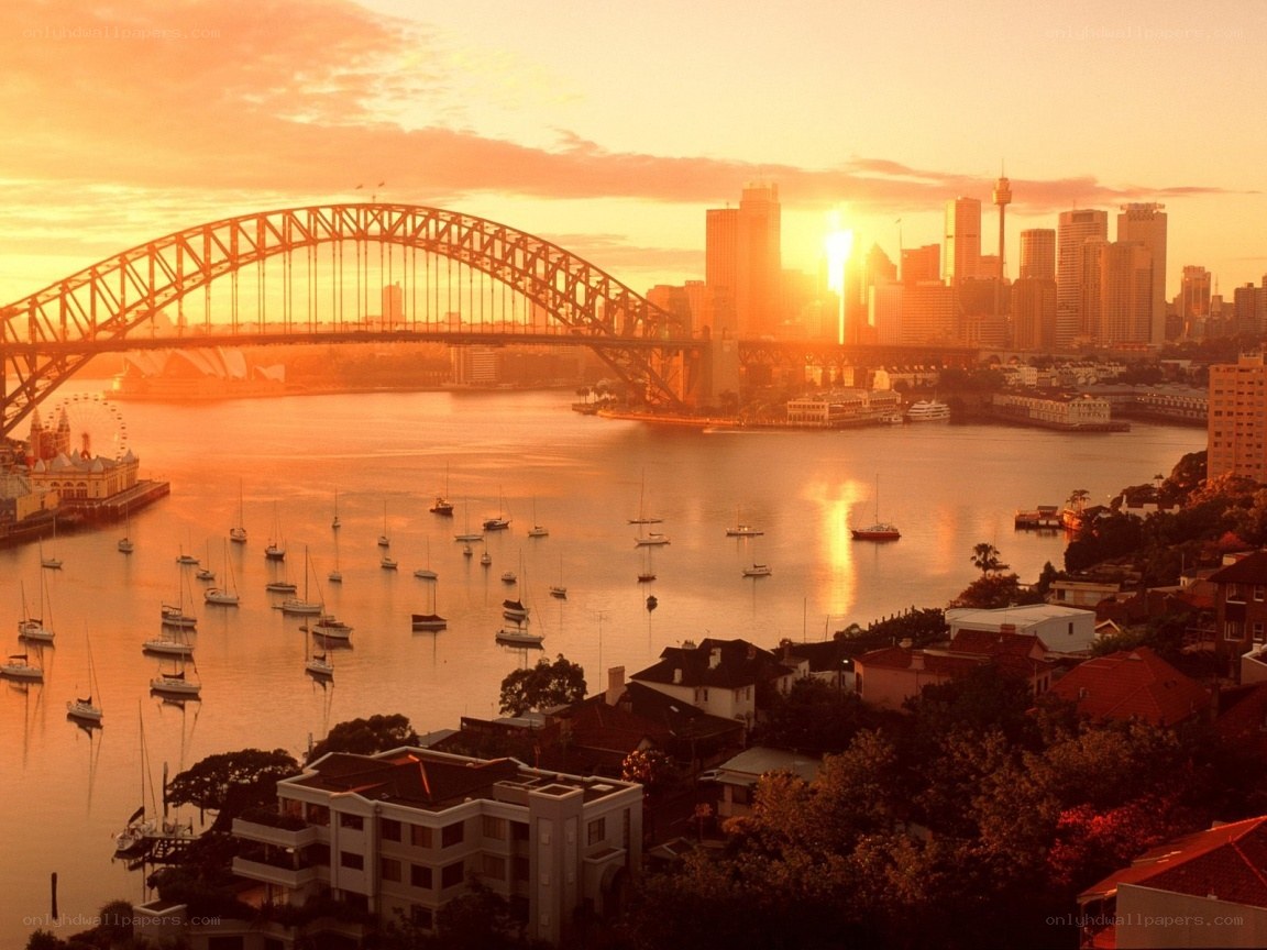 Sydney Harbour at sunset