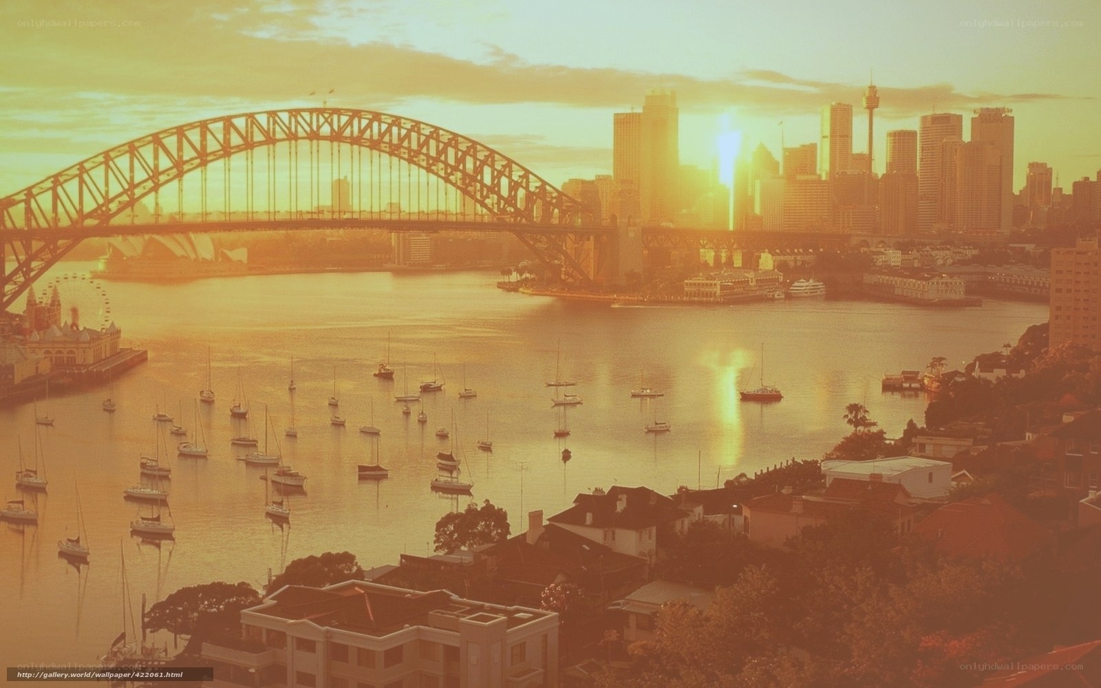 Sydney Harbour at sunset