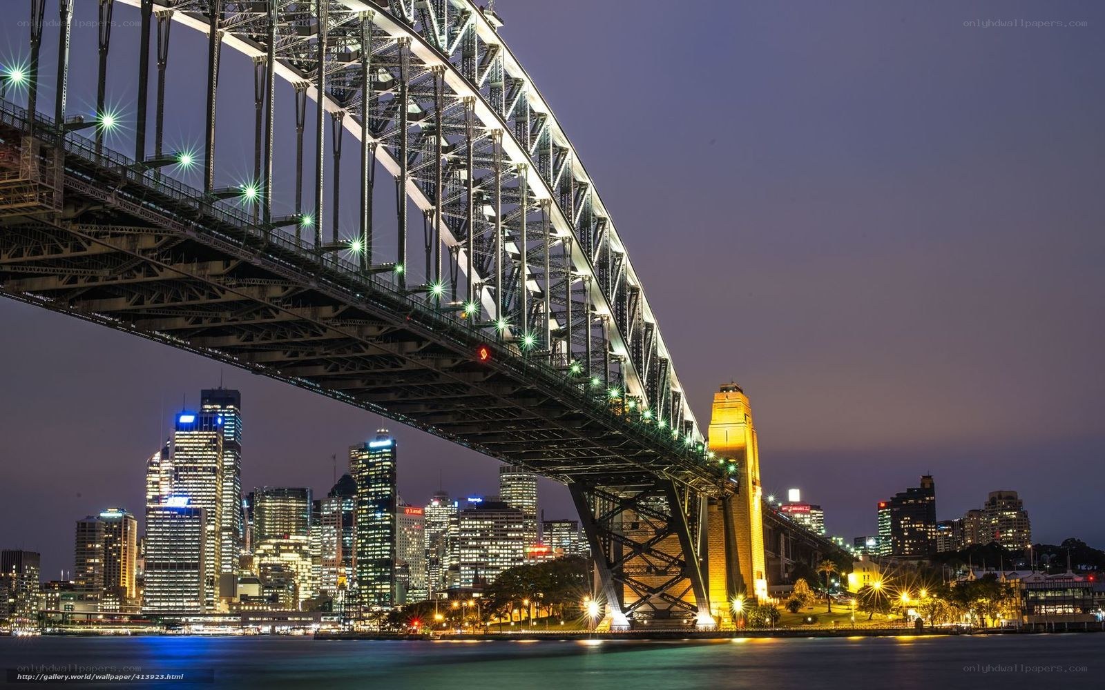 Sydney Harbour Bridge at night