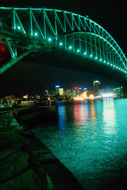 Sydney Harbour Bridge at night