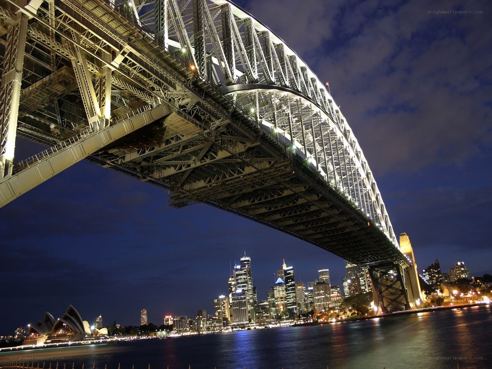 Sydney Harbour Bridge at night