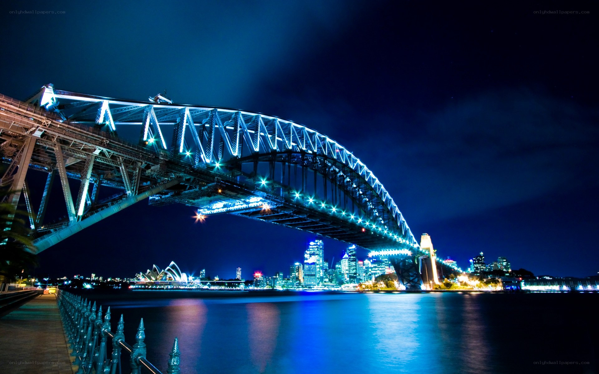 Sydney Harbour Bridge at night