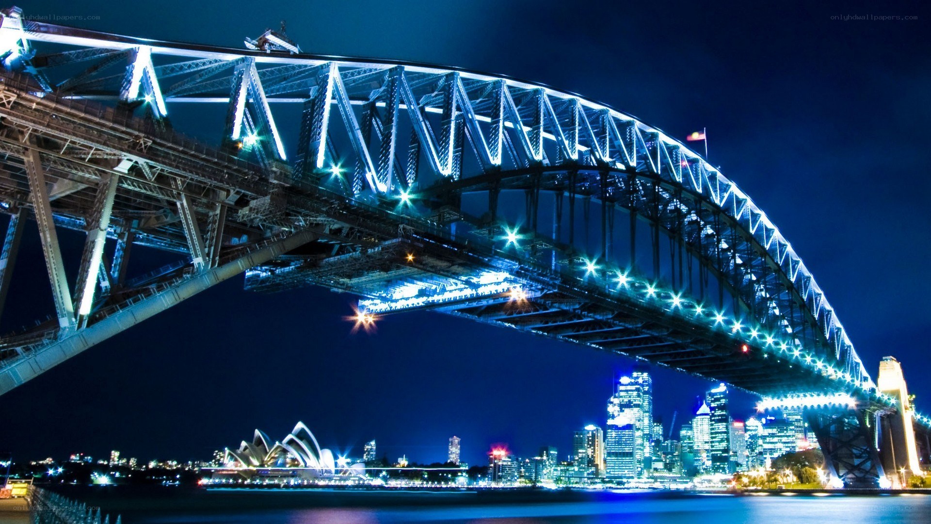 Sydney Harbour Bridge at night