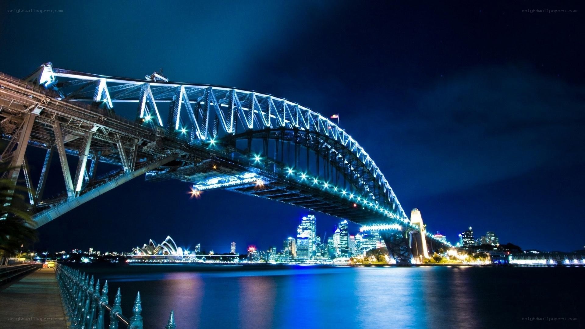 Sydney Harbour Bridge at night