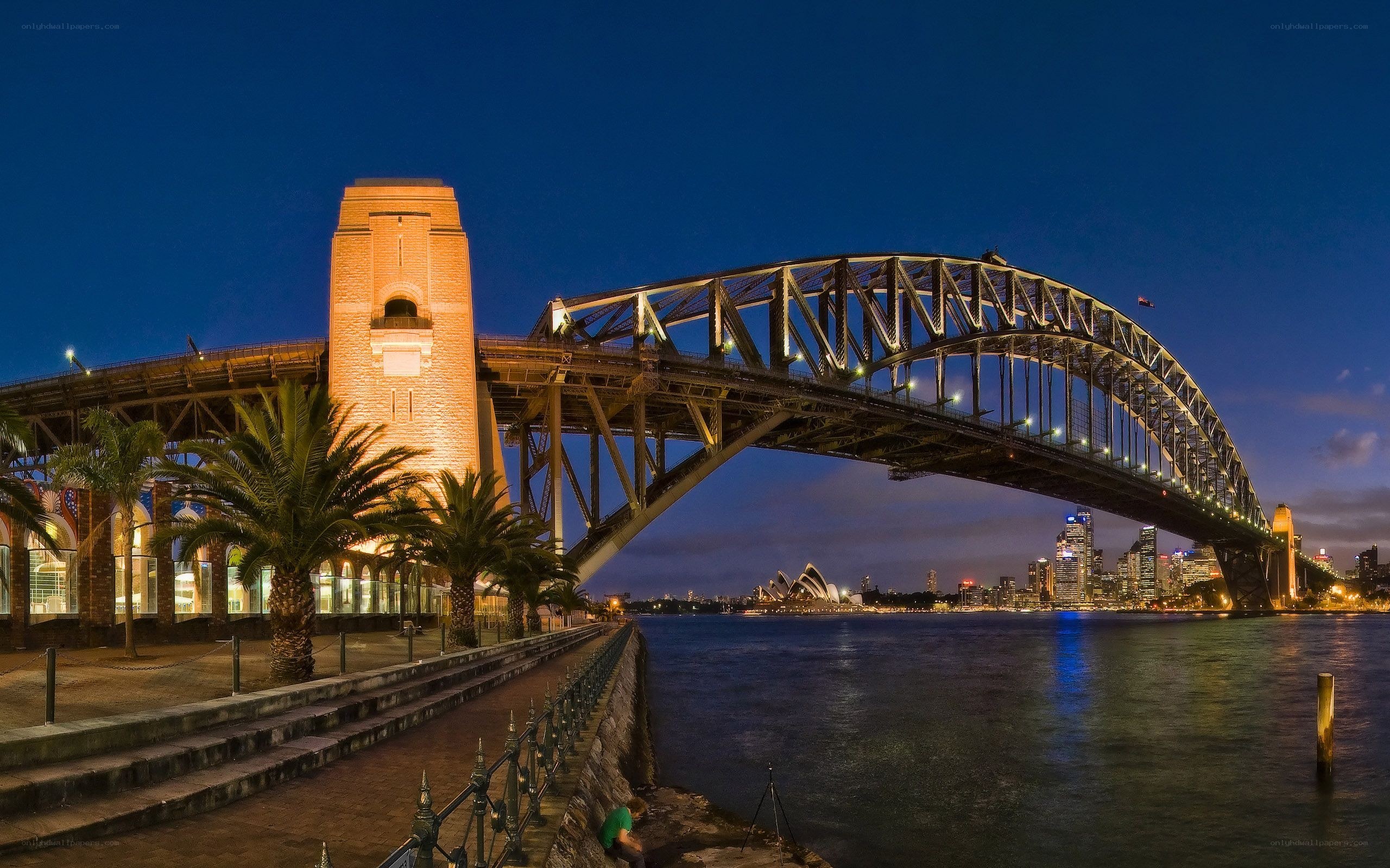 Sydney Harbour Bridge at night