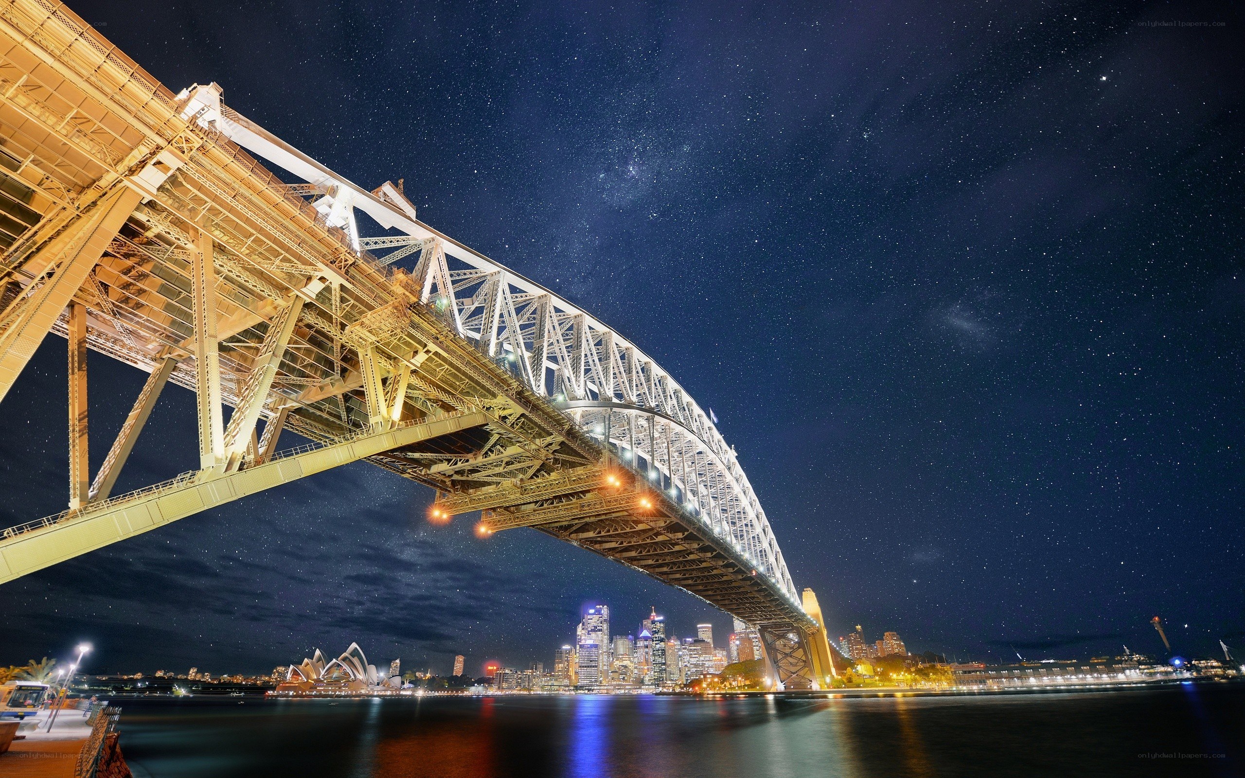 Sydney Harbour Bridge at night
