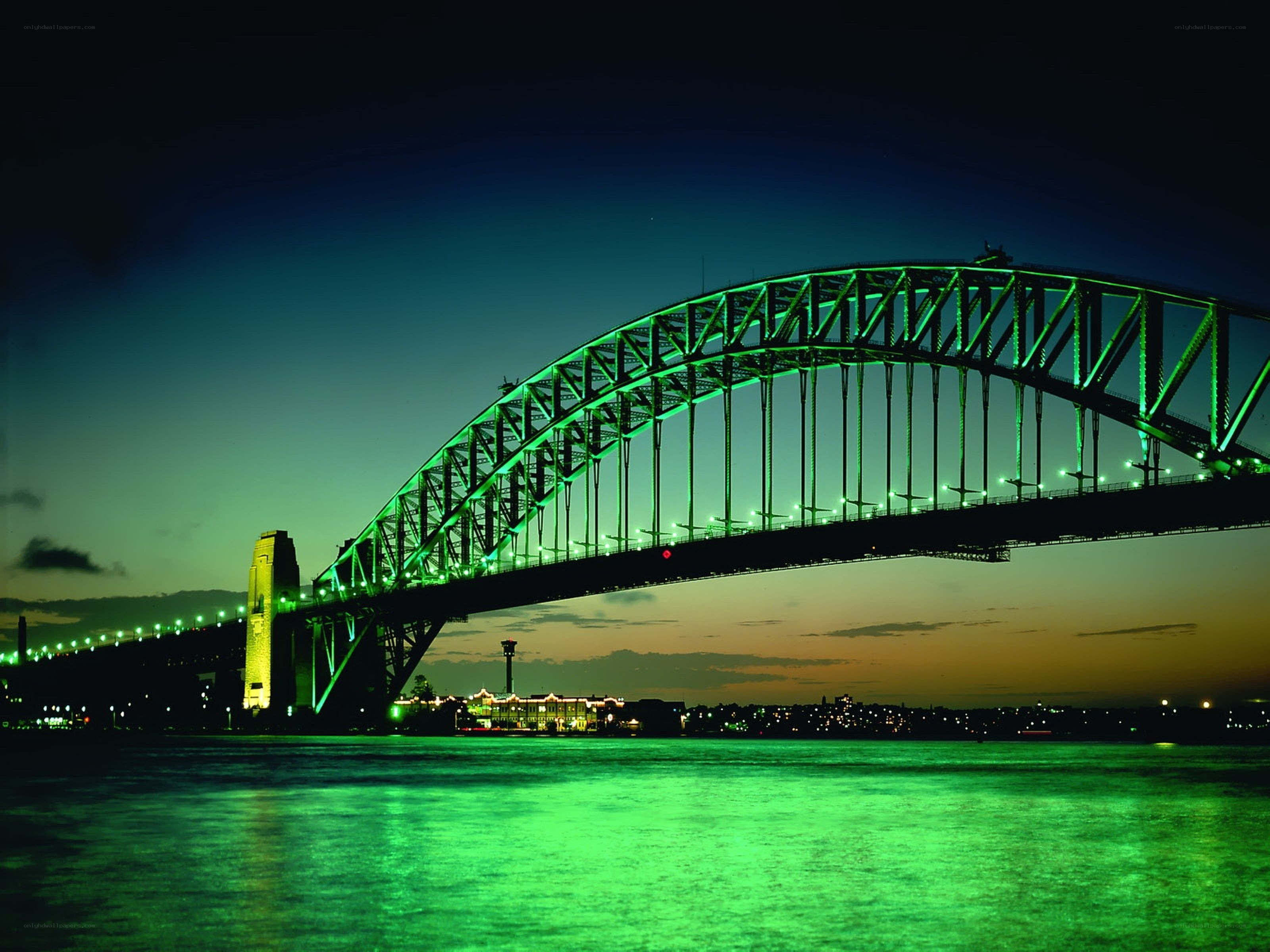 Sydney Harbour Bridge at night