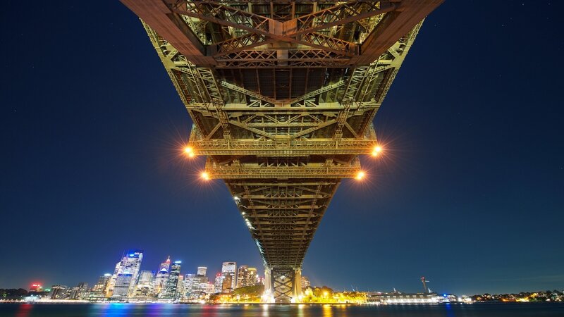 Sydney Harbour Bridge at night