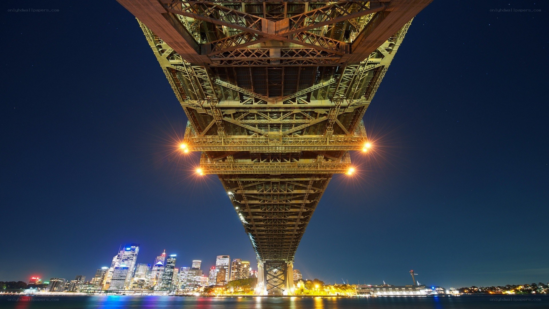 Sydney Harbour Bridge at night