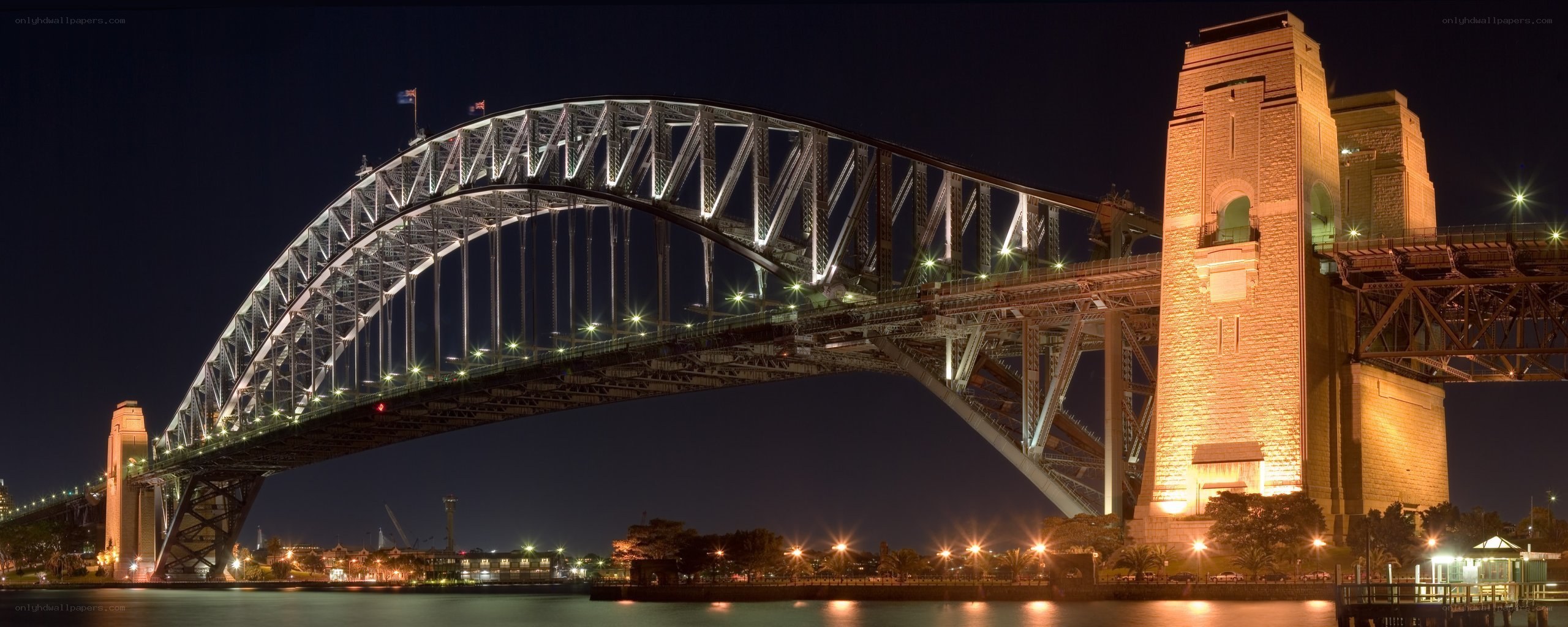 Sydney Harbour Bridge at night