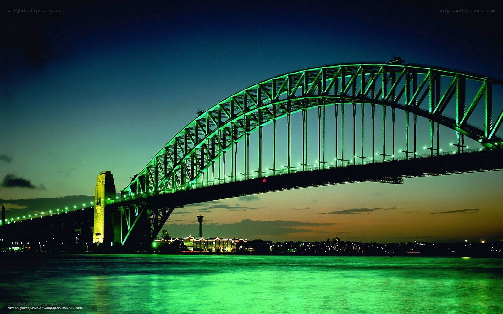 Sydney Harbour Bridge at night