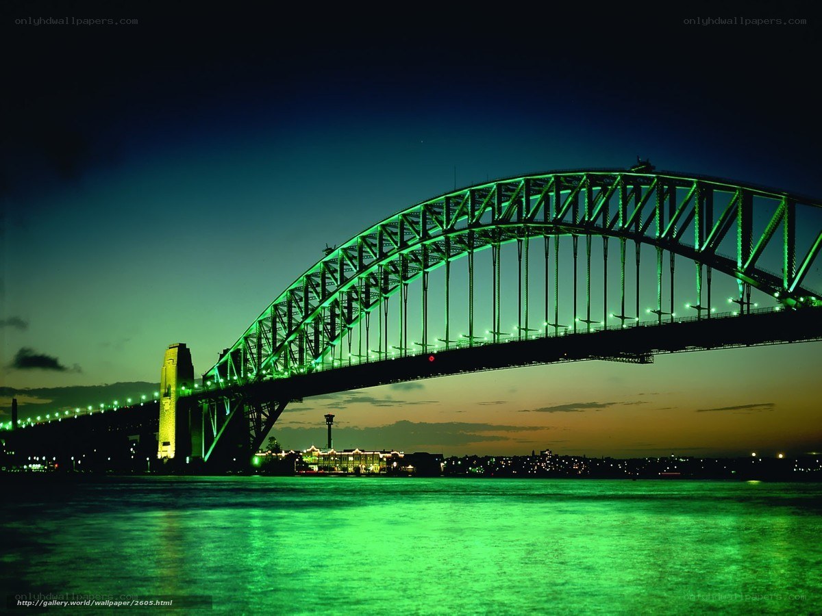 Sydney Harbour Bridge at night