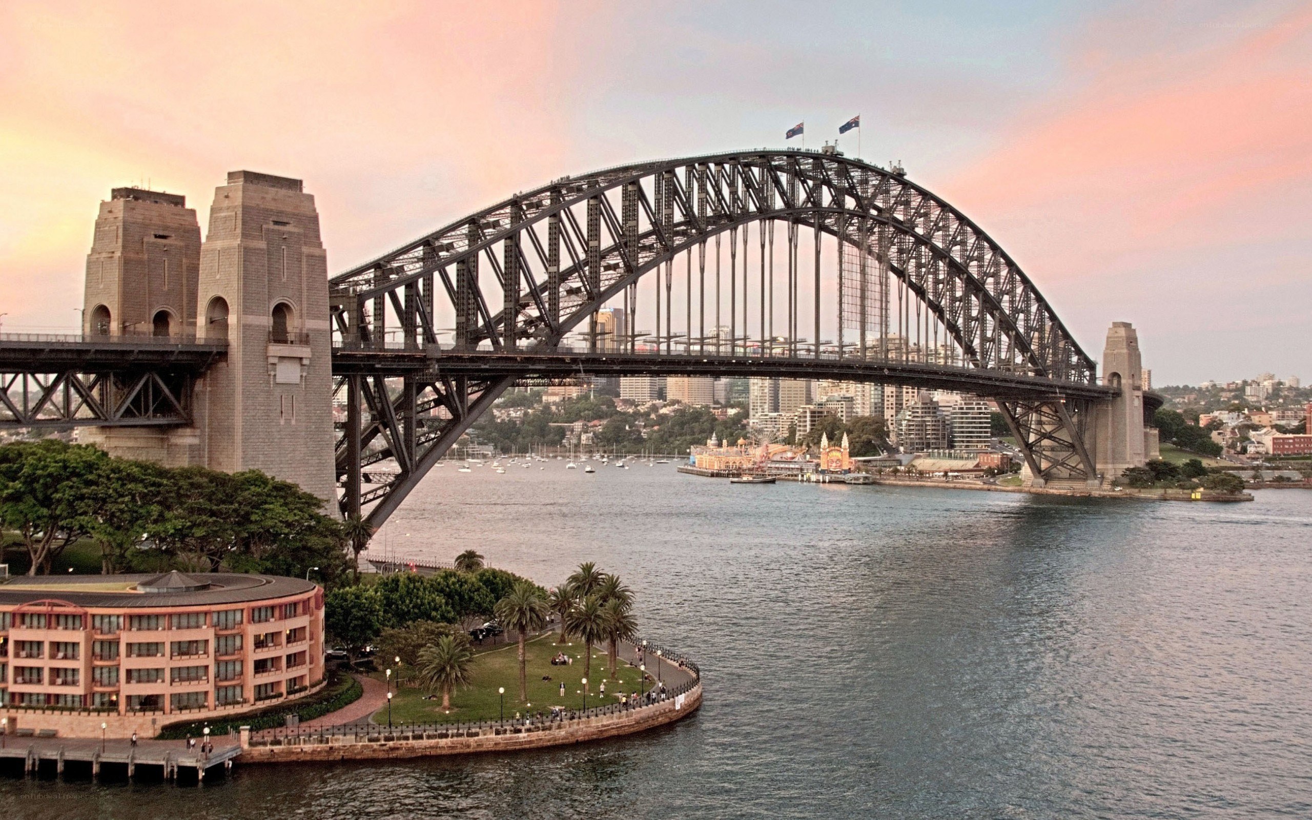 Sydney Harbour Bridge at sunset