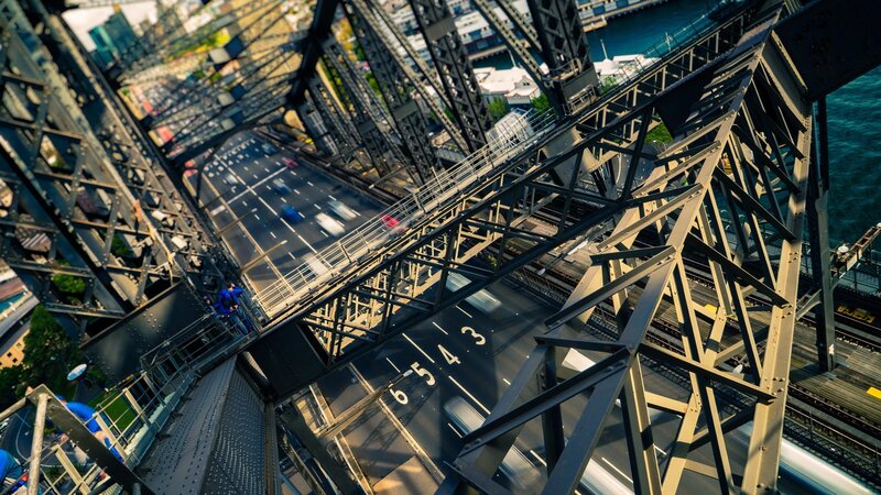 Sydney Harbour Bridge — Black, Dramatic, Afternoon