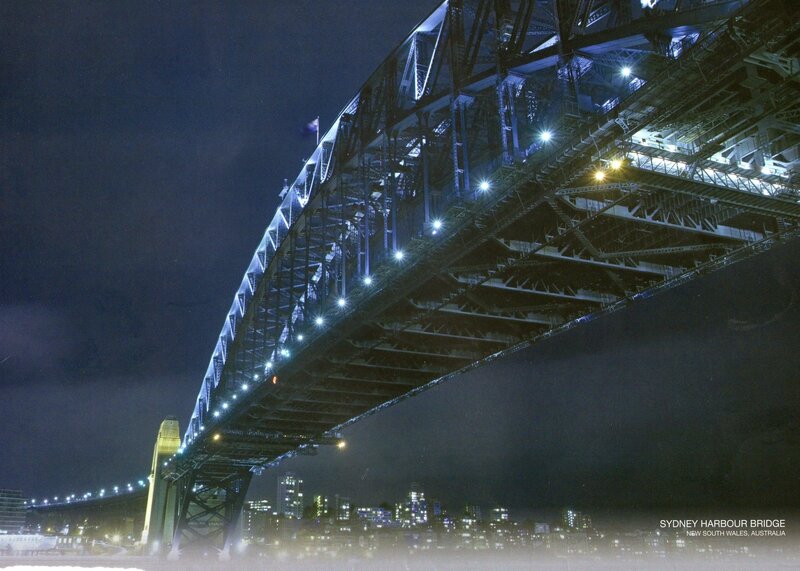 Sydney Harbour Bridge — Black, Dramatic, Night, Photograph