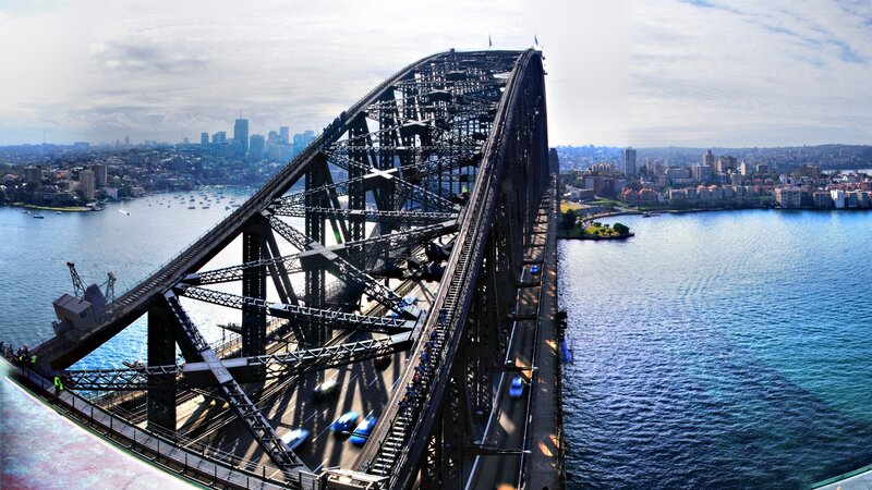 Sydney Harbour Bridge — Blue, Dramatic, Afternoon, Photograph