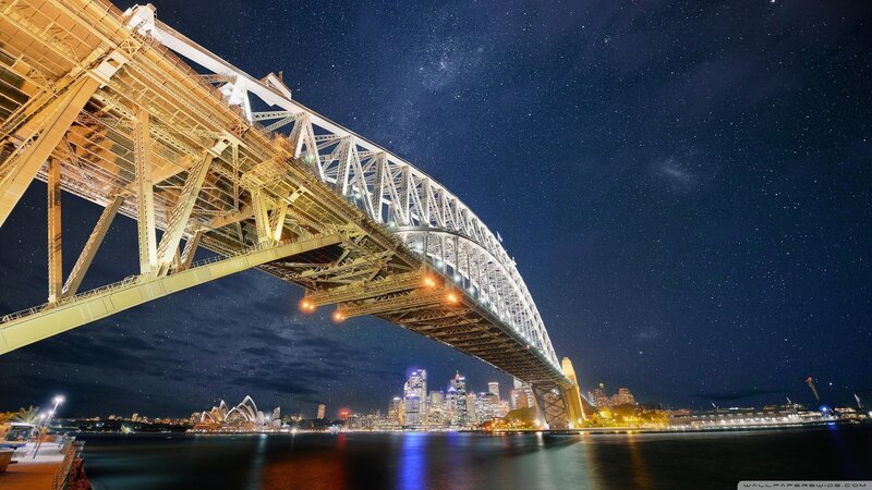 Sydney Harbour Bridge — Blue, Opera House
