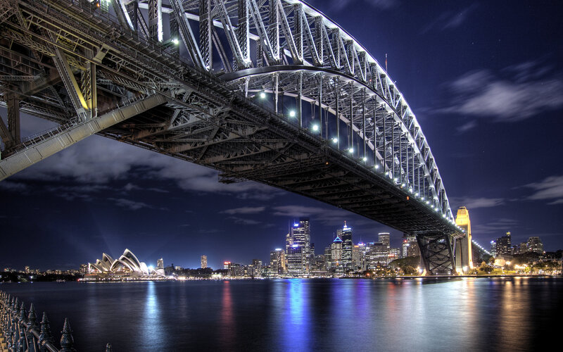 Sydney Harbour Bridge — Blue, Photograph