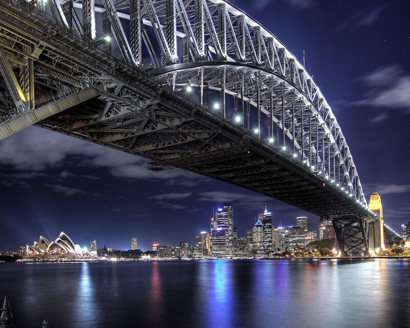 Sydney Harbour Bridge — Blue