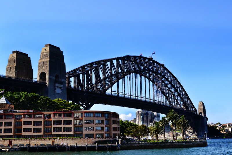 Sydney Harbour Bridge on a sunny day