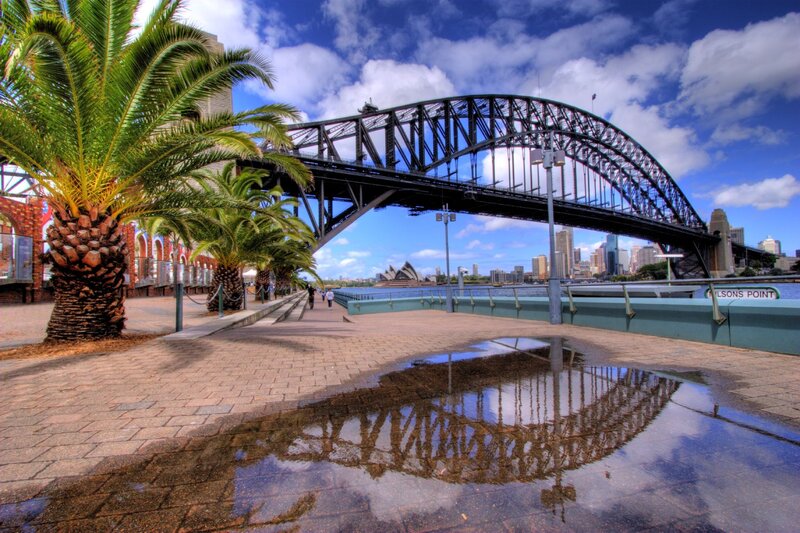 Sydney Harbour Bridge reflection