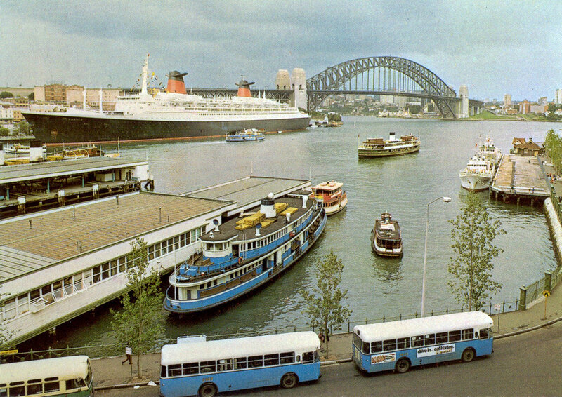 Sydney Harbour with cruise ship