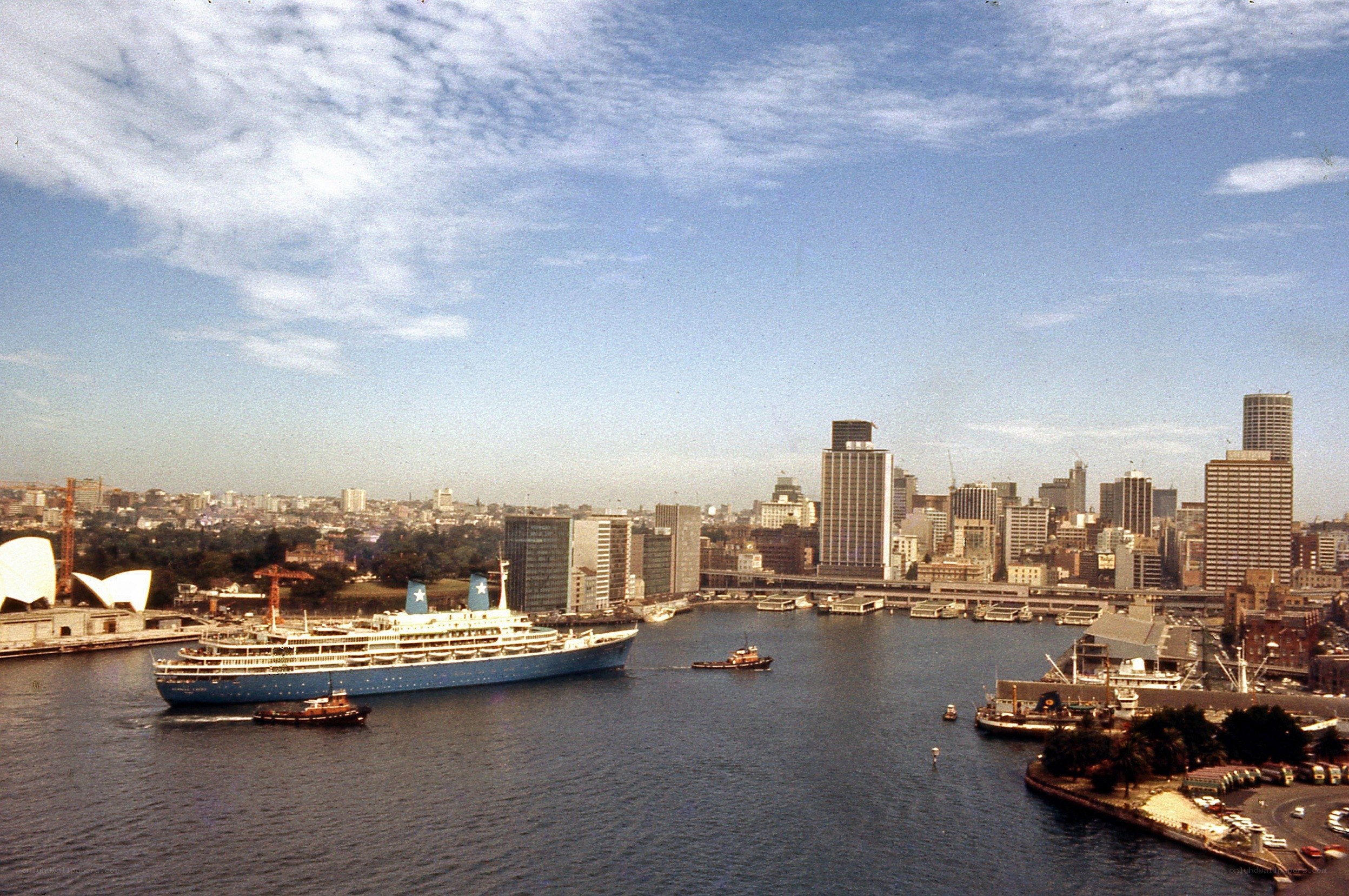 Sydney Harbour with cruise ship