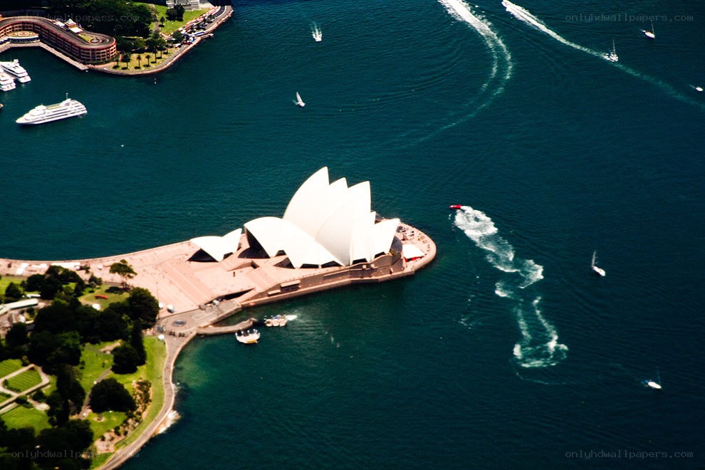 Sydney Opera House aerial view